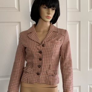 Houndstooth Blazer brown